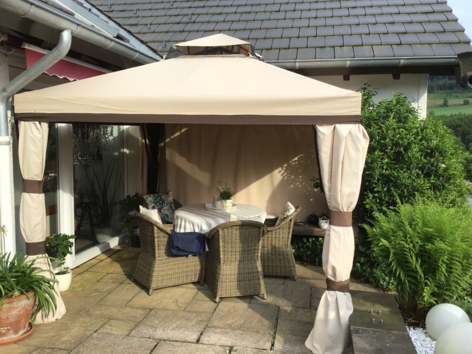 Rivestimento del tetto per il padiglione Valencia 3 x 3 m Garden Point crema