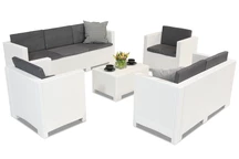 Set bianco di mobili in technorattan Colorado Coffee 7