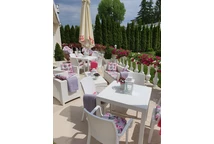 Tavolo in polyrattan bianco Colorado Bica