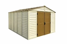 Casetta da giardino grande in plastica Duramax WoodBridge Plus 10.5 x 13