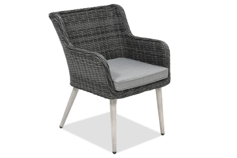 Esclusivo set da pranzo in rattan Cordoba antracite per 4 persone Garden Point