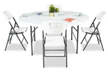 Set di mobili pieghevoli per feste 160 cm 4+1 Garden Point
