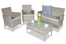 Set in tecnorattan Calabria grigio Garden Point