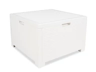 Tavolo con cassa per cuscini in technorattan Storage bianco Bica