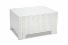 Tavolo in technorattan Colorado bianco Bica
