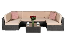 Set in polyrattan marrone Garden Point Atlanta