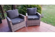 Set poltroncine in polyrattan Parma grigio Garden Point