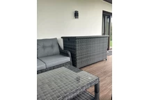 Scatola per cuscino in polyrattan antracite Garden Point Toledo 945l