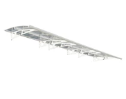 Baldacchino moderno bordeaux 6,7 m Palram