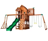 Grande parco giochi per bambini Skyfort II cedro