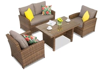 Mobili in technorattan Parma Apetito 4 marrone Garden Point