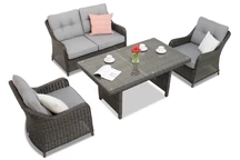 Mobili in technorattan Toledo Apetito 4 antracite Garden Point