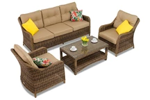 Mobili in technorattan Toledo Coffee 5 marrone Garden Point