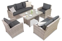Parma Apetito 7 grigio Garden Point mobili in technorattan