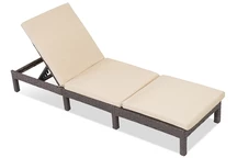 Sdraio Atlanta di Garden Point in tecnorattan marrone Garden Point