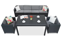 Set in technorattan Colorado Apetito Max 6 antracite Bica