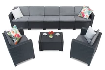 Set in technorattan Colorado Coffee Max 7 antracite Bica