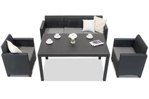 Set in technorattan Nebraska Apetito 5 antracite Bica