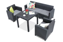 Set in technorattan Nebraska Dallas Apetito 5 antracite Bica