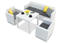 Set in technorattan Nebraska Dallas Apetito 5 bianco Bica
