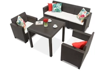 Set in technorattan Nebraska Dallas Apetito 5 marrone Bica