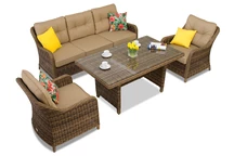 Set in technorattan Toledo Apetito 5 marrone Garden Point