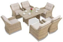 Set in technorattan Toledo Fiesta Garden Point beige