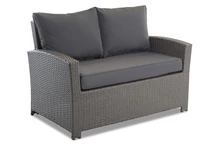 Divano da giardino 2 posti in polyrattan Parma antracite Garden Point