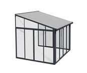 Giardino d'inverno Veranda Sanremo Palram 3 x 3 m grigio