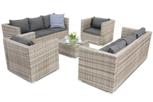 Mobili da giardino in technorattan Roma Coffee 8 Garden Point grigio