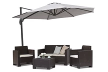 Ombrellone da giardino grigio Piza 3,5m di Garden Point