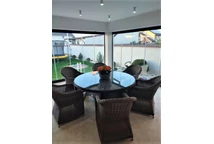Tavolo rotondo in polyrattan Toledo Garden Point antracite