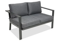 Divano a 2 posti in alluminio Sydney Garden Point antracite