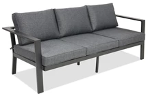 Divano a 3 posti in alluminio Sydney Garden Point antracite