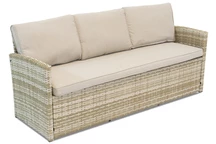 Divano in tecnorattan a 3 posti Monaco Garden Point beige
