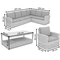 Mobile da giardino in rattan beige Bristol Corner 7 Garden Point