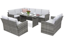 Mobile da giardino Monaco Comida 9 Garden Point grigio