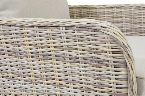 Mobili da giardino Bilbao Coffee 4 + 2 pouf sabbia Garden Point