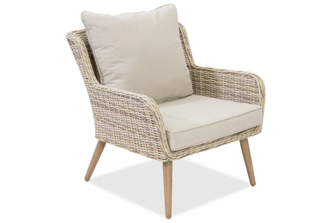 Mobili da giardino Bilbao Coffee 4 + 2 pouf sabbia Garden Point
