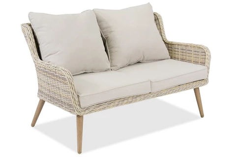Mobili da giardino Bilbao Coffee 4 + 2 pouf sabbia Garden Point