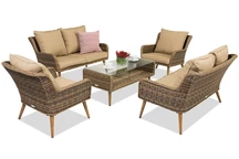 Mobili da giardino Bilbao Coffee 6 Garden Point marrone
