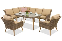 Mobili da giardino Bilbao Comida 7 Garden Point marrone