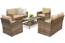 Mobili da giardino Monaco Coffee 6 Garden Point marrone