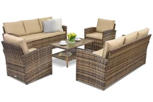 Mobili da giardino Monaco Coffee 8 Garden Point marrone