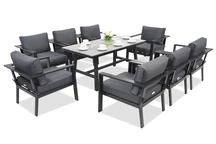 Mobili da giardino in alluminio Sydney Premium 8 Garden Point antracite