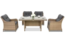 Mobili da giardino in polyrattan melange Toledo Premium 4 Garden Point