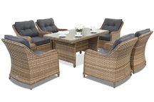 Mobili da giardino in polyrattan melange Toledo Premium 6 Garden Point