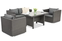 Mobili da giardino in technorattan Roma Apetito 4 Garden Point antracite