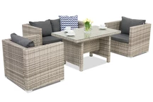 Mobili da giardino in technorattan Roma Apetito 4 Garden Point grigio