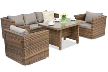 Mobili da giardino in technorattan Roma Apetito 5 Garden Point marrone